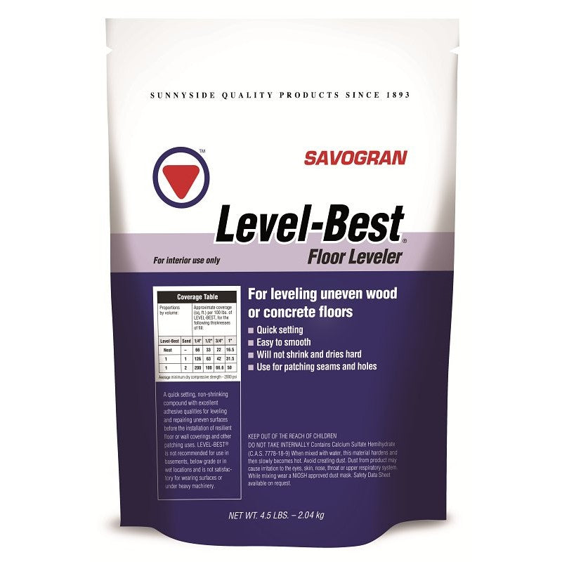 Savogran 12832 Floor Leveler, Off-White, 4.5 lb, Box