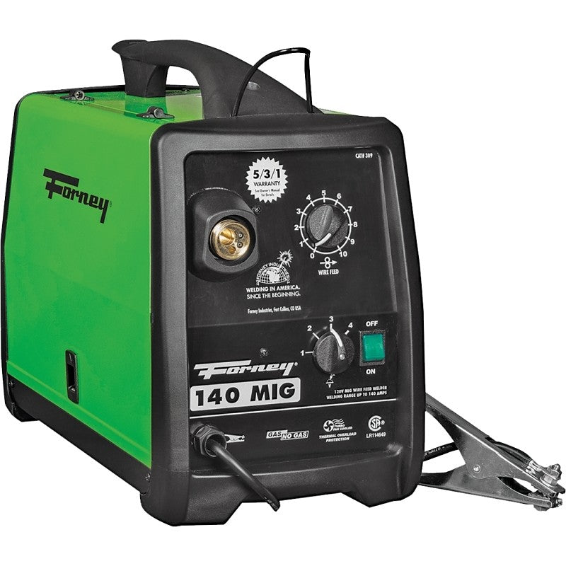 Forney 309 MIG Welder, 120 V Input, 30 to 140 A Input, 115 A, 1-Phase, 20 % Duty Cycle