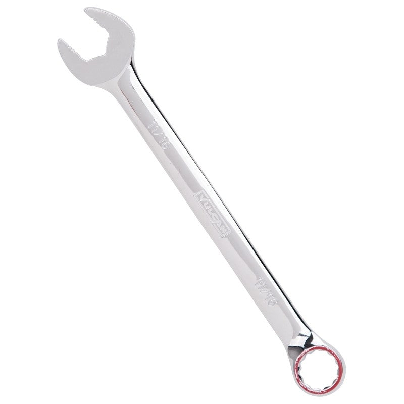 Vulcan MT6545727 Combination Wrench, SAE, 11/16 in Head, Chrome Vanadium Steel