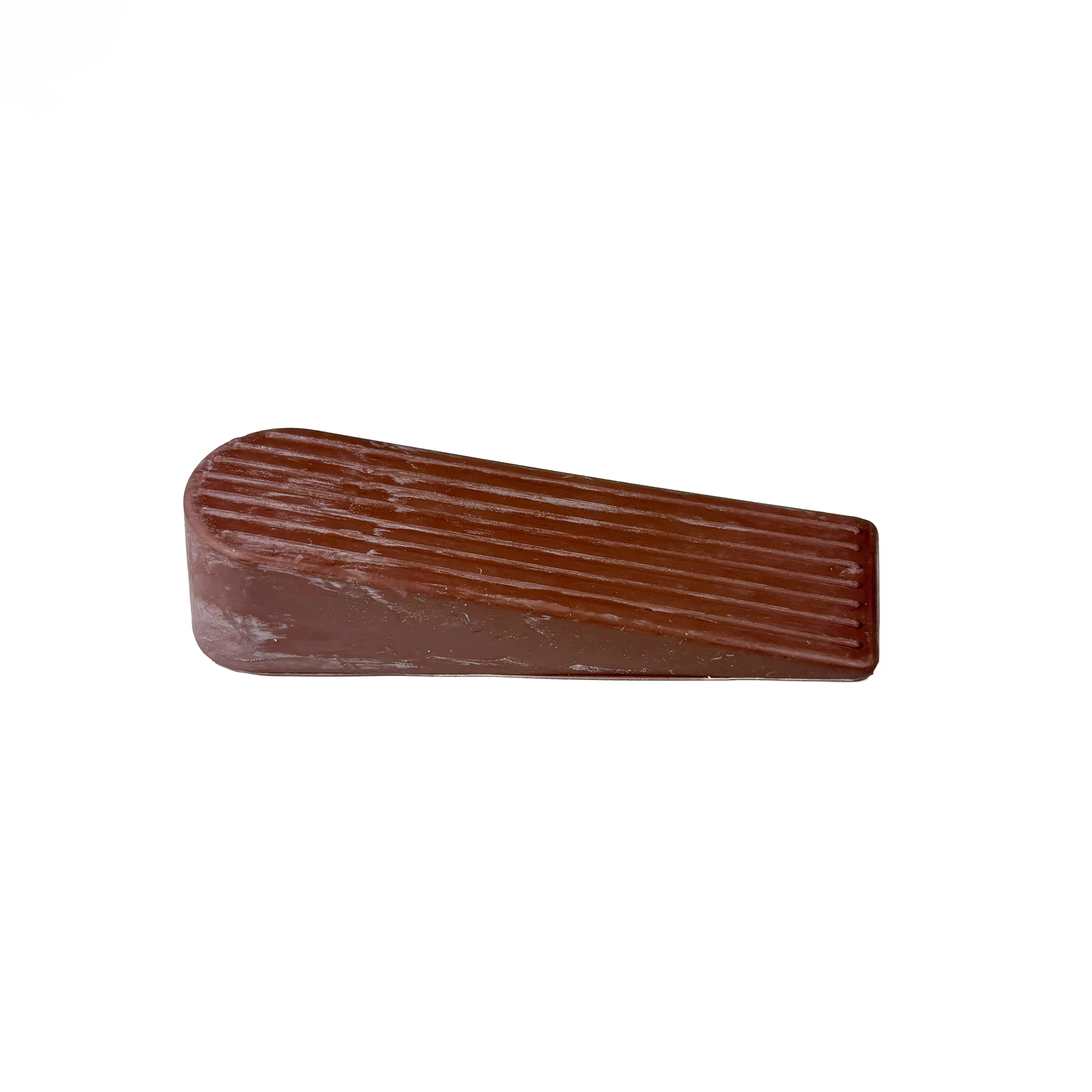 Traditional Wedge Door Stops 1-1/4 By 4 Inch Brown 2 Pack
