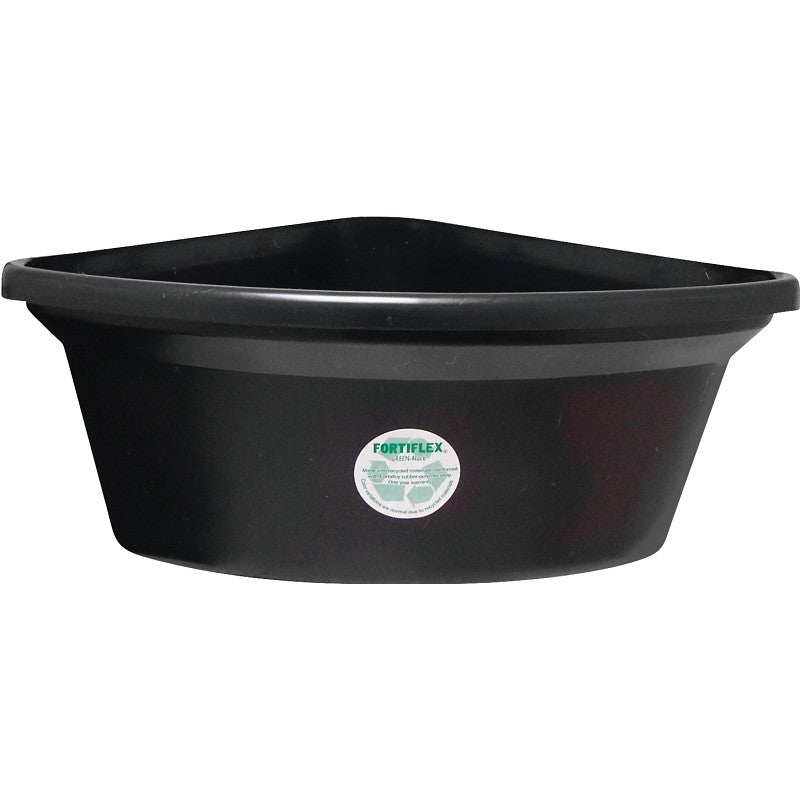 Fortex-Fortiflex CF24BX Corner Feeder, 24 qt Volume, Rubber Polymer, Black