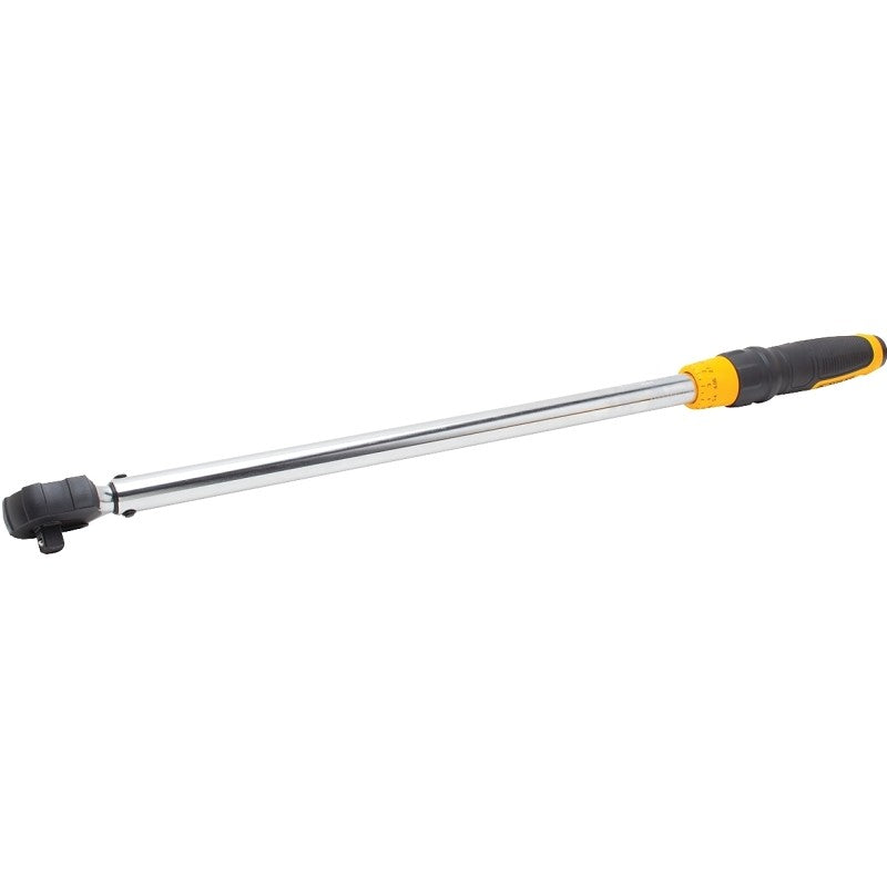 DEWALT DWMT75462 Torque Wrench, 1/2 in Drive, 27-1/2 in OAL, 50 to 250 ft-lb, Steel