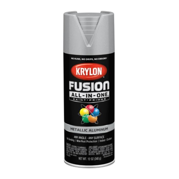 Krylon K02766007 Spray Paint, Metallic, Aluminum, 12 oz, Can