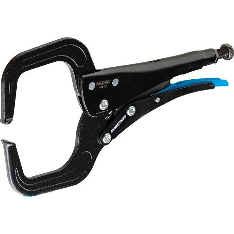 Channellock 106-12 Locking Pliers, 12 in OAL, 4 in Jaw Opening, 3-1/2 in L Jaw