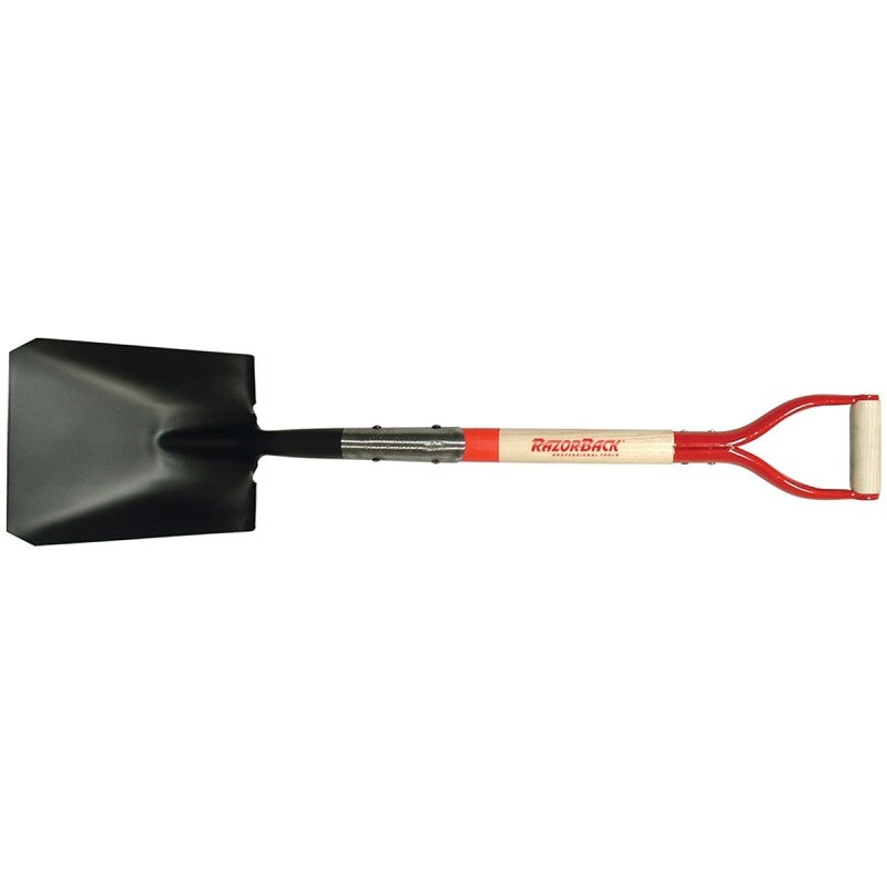 Razor-Back 42116 Transfer Shovel, 8-3/4 in W Blade, Steel Blade, Northern White Ashwood Handle, D-Shaped Handle