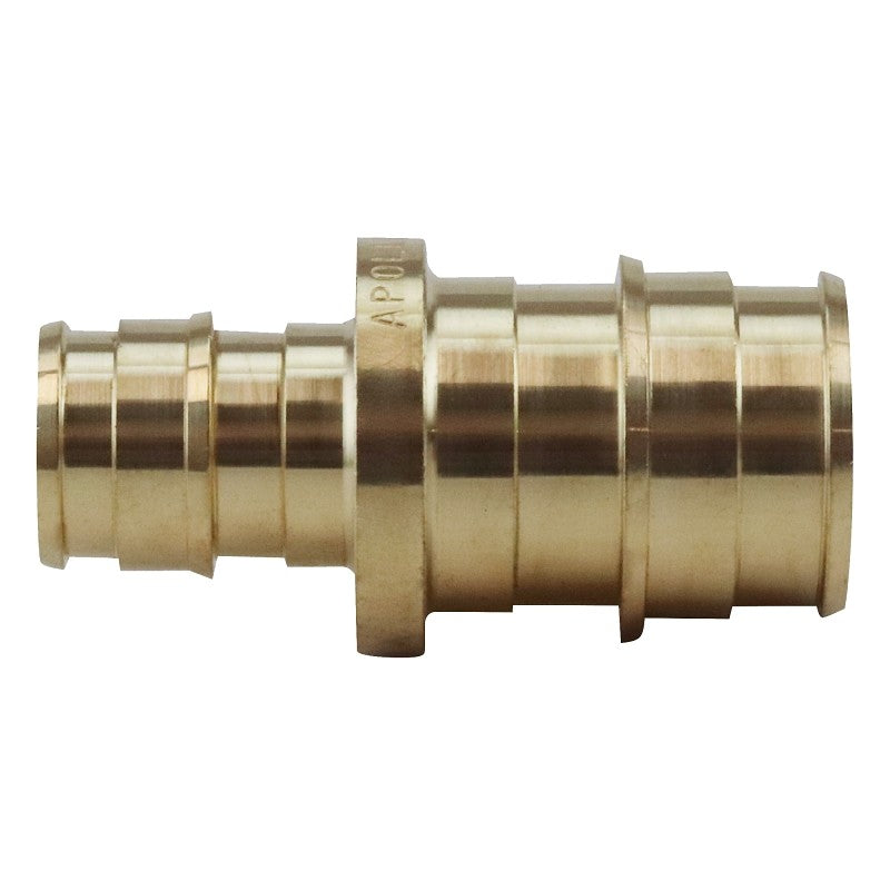 Apollo ExpansionPEX Series EPXC1234 Coupling, 1/2 x 3/4 in, Barb, Brass, 200 psi Pressure