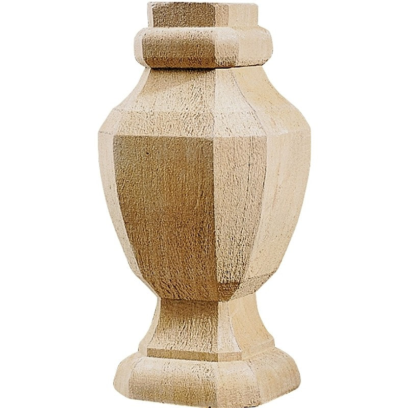 UFP 106089 Post Top, 6-3/4 in H, Deluxe Octagon, Pine, White