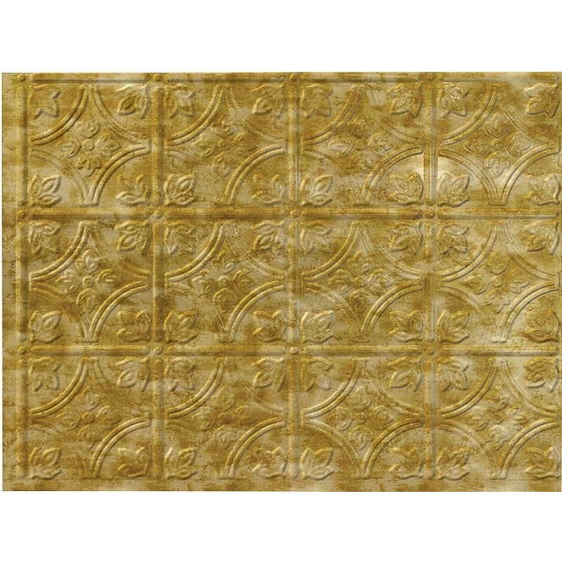 Fasade D6017 Backsplash Panel, 24 in L, 18 in W, Thermoplastic, Bermuda Bronze (Pack of 5)