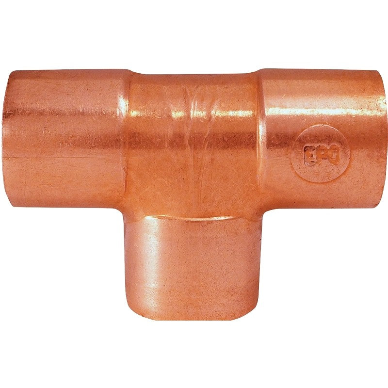 Elkhart Products 80010 Pipe Tee, 3/4 in, Sweat, Copper
