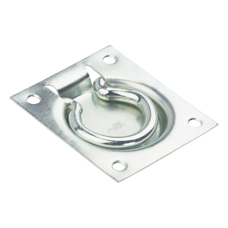 National Hardware V177 Series N203-752 Flush Ring Pull, 3 in L, Steel, Zinc