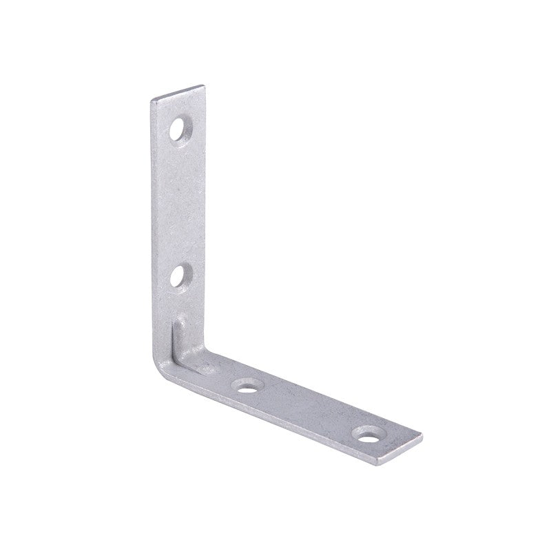 ProSource CB-G03-C4PS Corner Brace, 3 in L, 3 in W, 3/4 in H, Galvanized Steel, Galvanized, 2.6 mm Thick Material