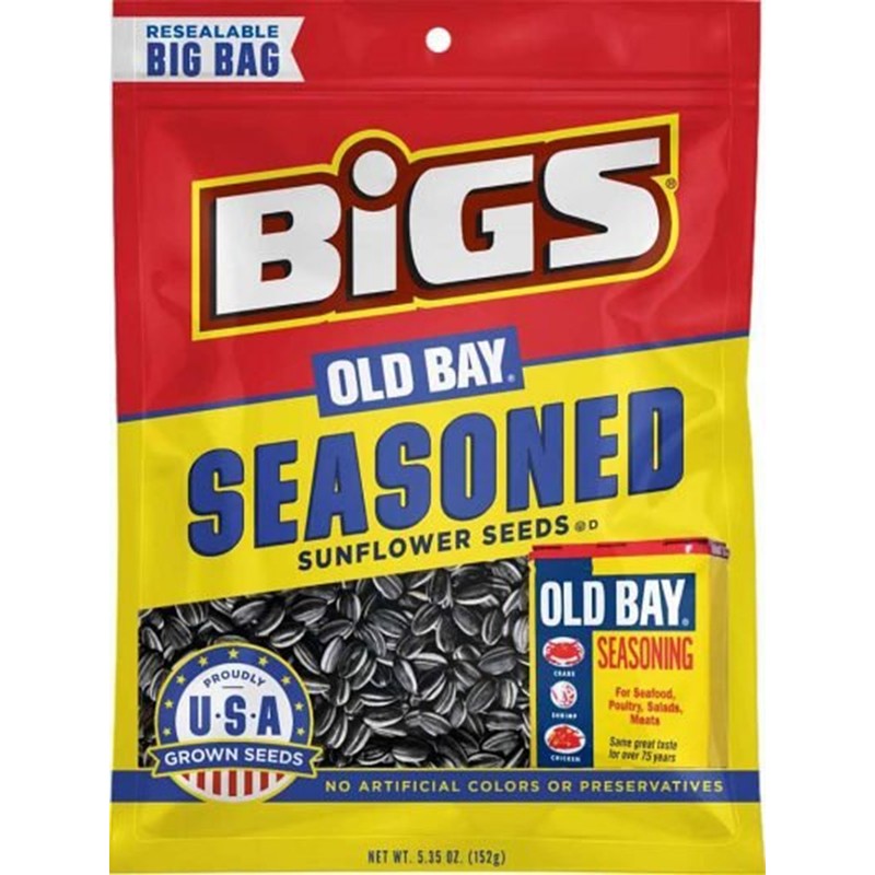 Bigs 574361 Sunflower Seeds, 5.35 oz, Bag (Pack of 12)