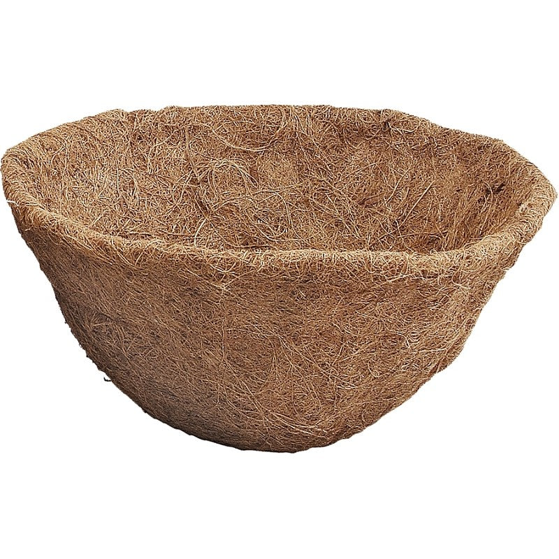 Landscapers Select T51451A-3L Planter Liner, 12 in Dia, 6.5 H, Round, Natural Coconut, Brown (Pack of 10)