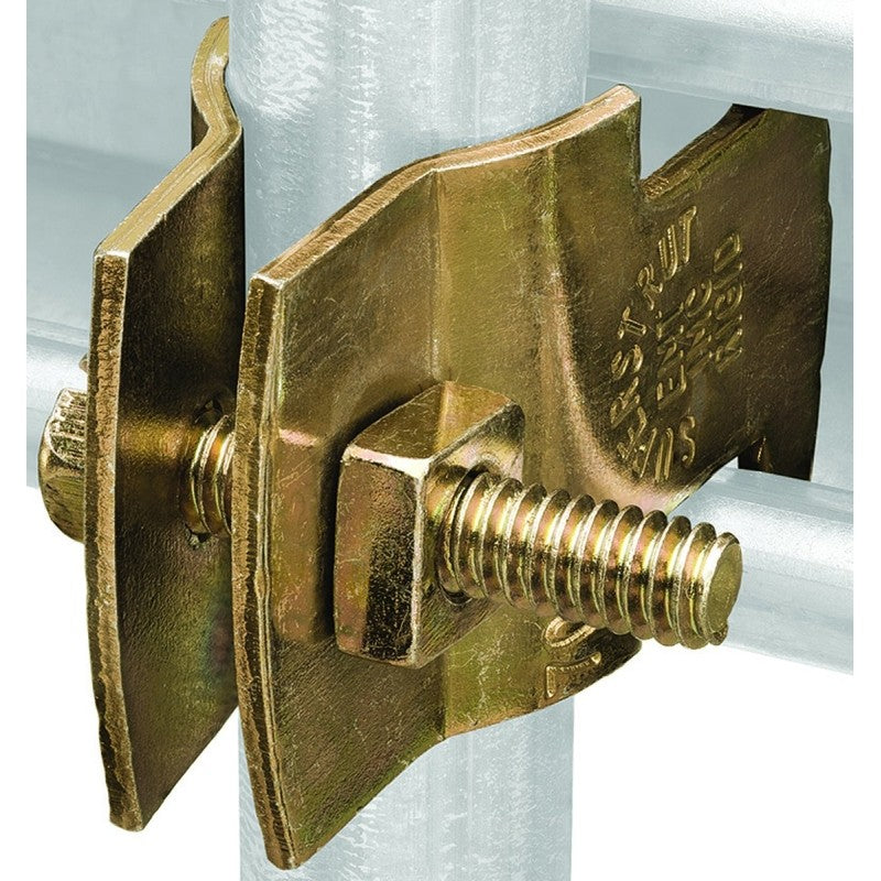 SuperStrut Z703 1/2-25 Pipe Clamp, Steel, Galvanized, Gold