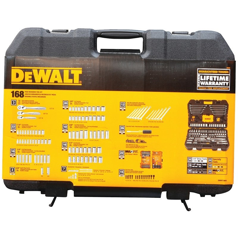 DEWALT DWMT73803 Mechanic's Tool Set, 168-Piece
