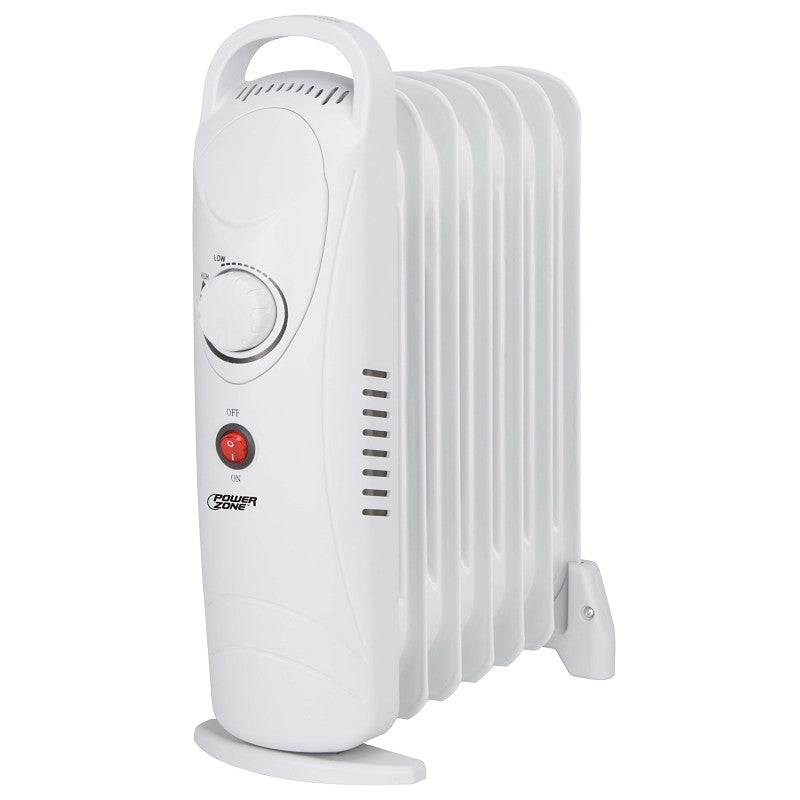 PowerZone CYPB-7 Mini Oil Filled Heater, 5.8 A, 120 V, 700 W Heating, 1-Heating Stage, White