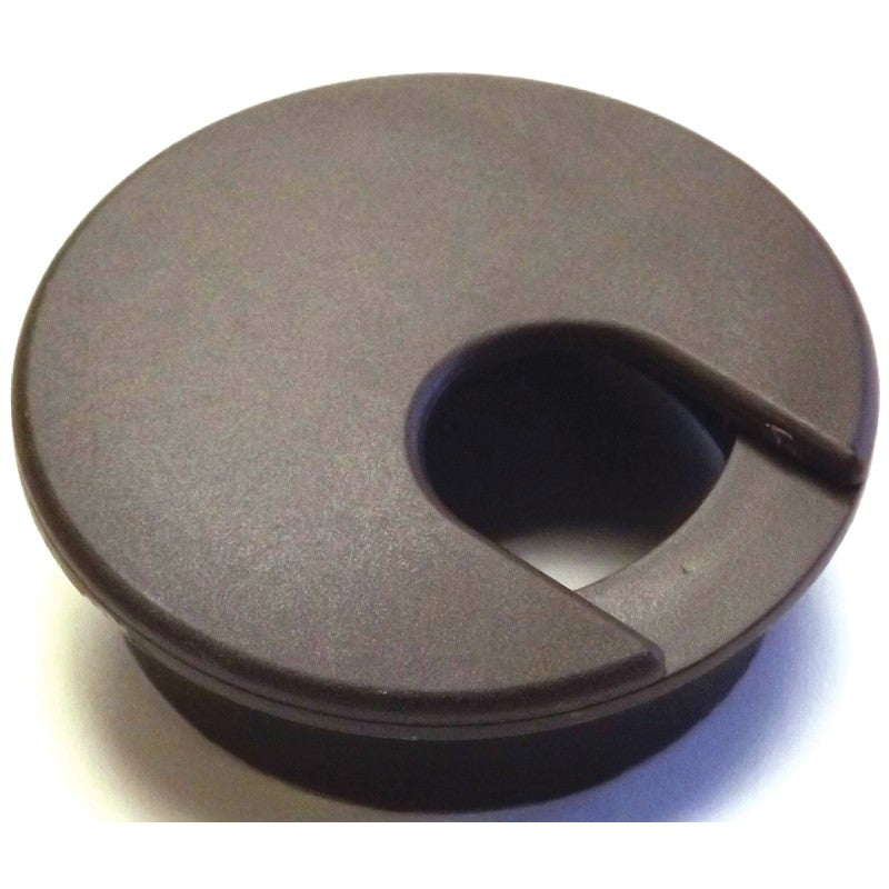 Jandorf 61613 Desk Grommet, 2 in Dia Cable, Polystyrene, Walnut Brown