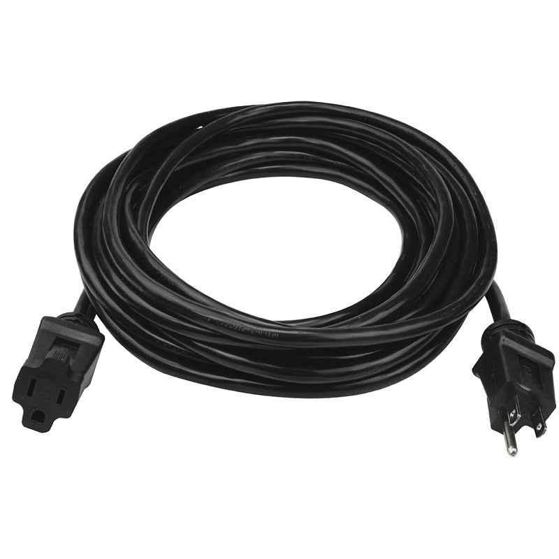 PowerZone OR502625 Extension Cord, 16/3 AWG Cable, 258 ft L, 13 A, Black