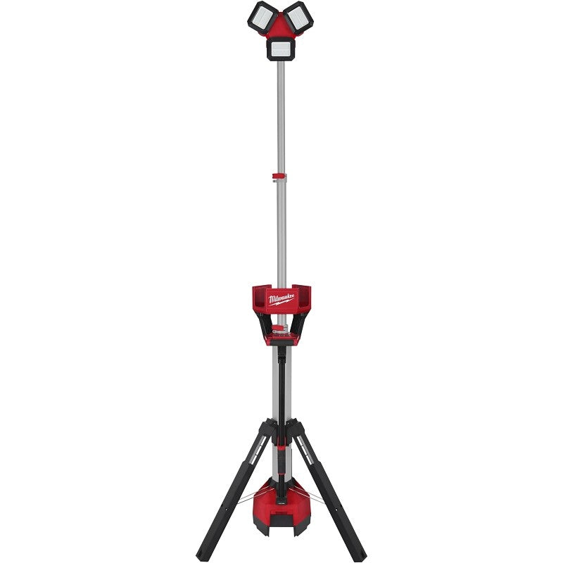 Milwaukee M18 ROCKET 2136-20 Tower Light/Charger, 1.3 A, 120 VAC, 18 VDC, Lithium-Ion Battery, LED Lamp, Black/Red