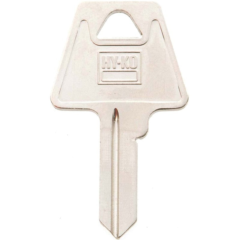 Hy-Ko 11010AM3 Key Blank, Brass, Nickel, For: American Cabinet, House Locks and Padlocks, AM3 Key Number (Pack of 10)
