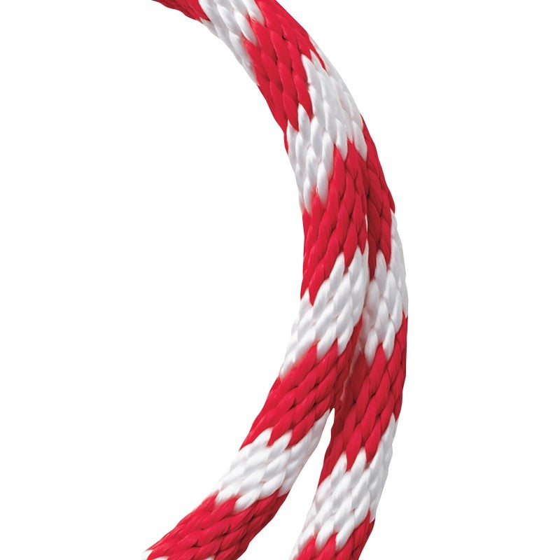 Baron 54024 Rope, 3/8 in Dia, 140 ft L, Polypropylene, Red/White