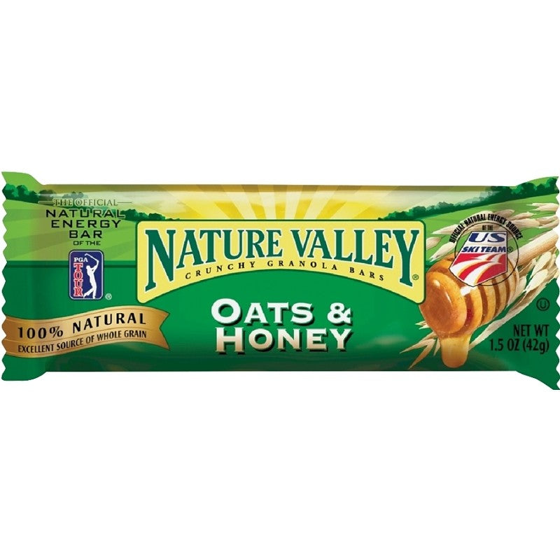 Nature Valley NVOH18 Granola Bar, Honey, Oat Flavor, 1.5 oz (Pack of 18)
