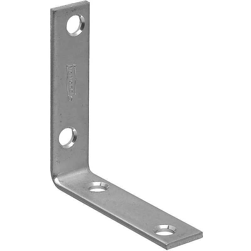 National Hardware 115BC Series N266-338 Corner Brace, 2-1/2 in L, 5/8 in W, Steel, Zinc, 0.1 Thick Material (Pack of 40)
