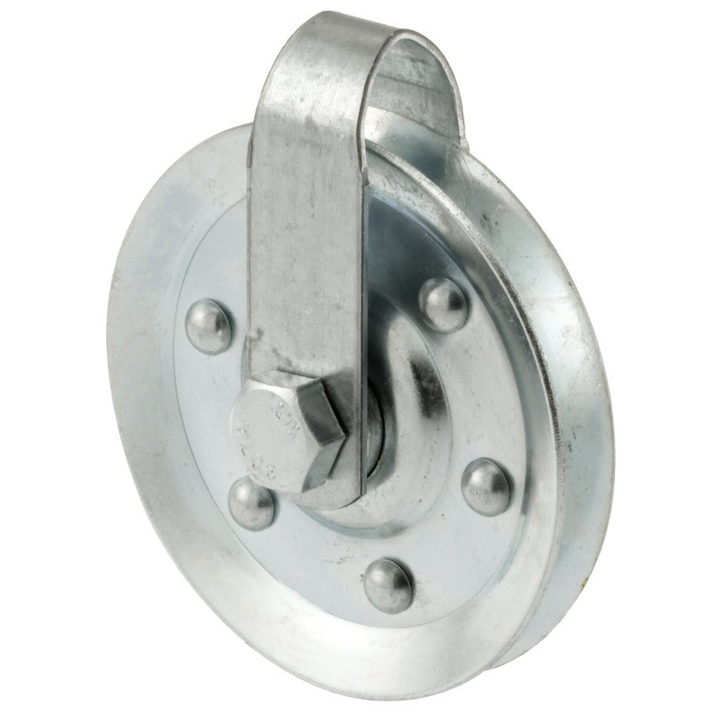 Prime-Line GD 52189 Door Pulley, 3 in Dia, Steel, Galvanized