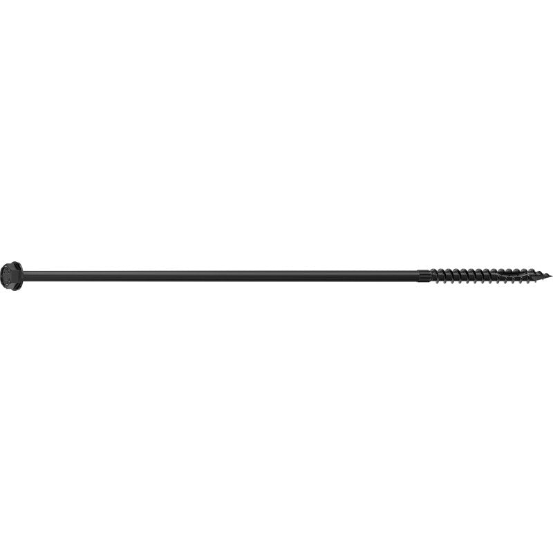 Camo 0365280 Structural Screw, 5/16 in Thread, 12 in L, Hex Head, Hex Drive, Sharp Point, PROTECH Ultra 4 Coated, 10