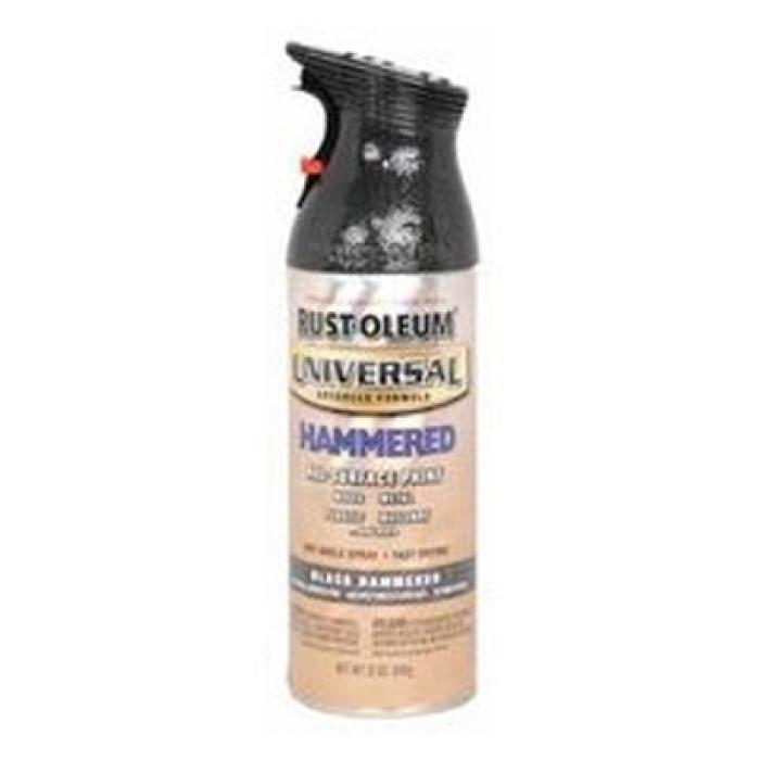 Rust-Oleum 245217 Hammered Spray Paint, Hammered, Black, 12 oz, Can