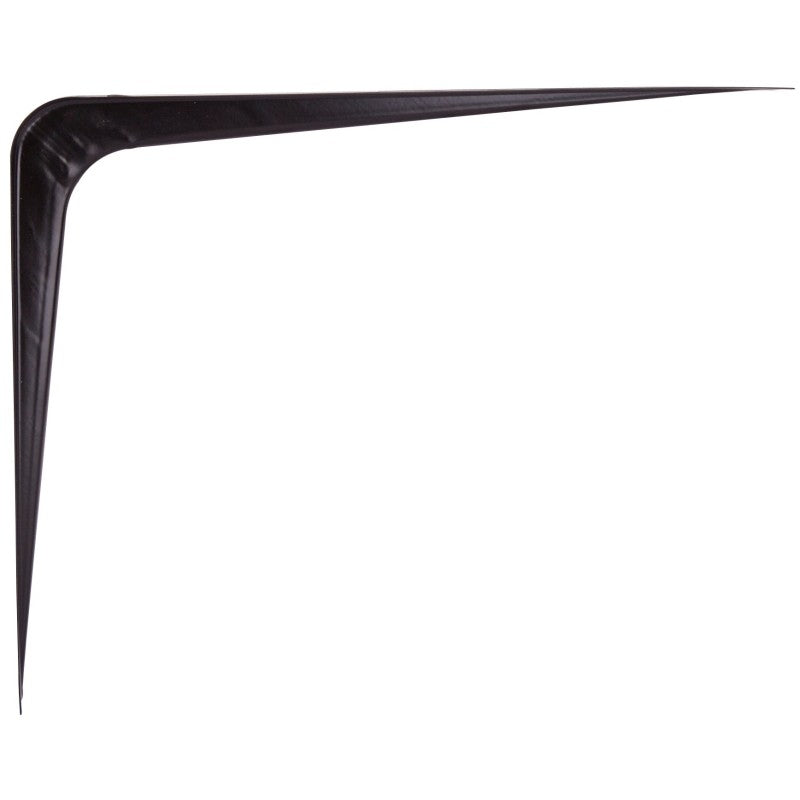 ProSource 21141BK-PS Shelf Bracket, 182 lb/Pair, 12 in L, 10 in H, Steel, Black (Pack of 20)