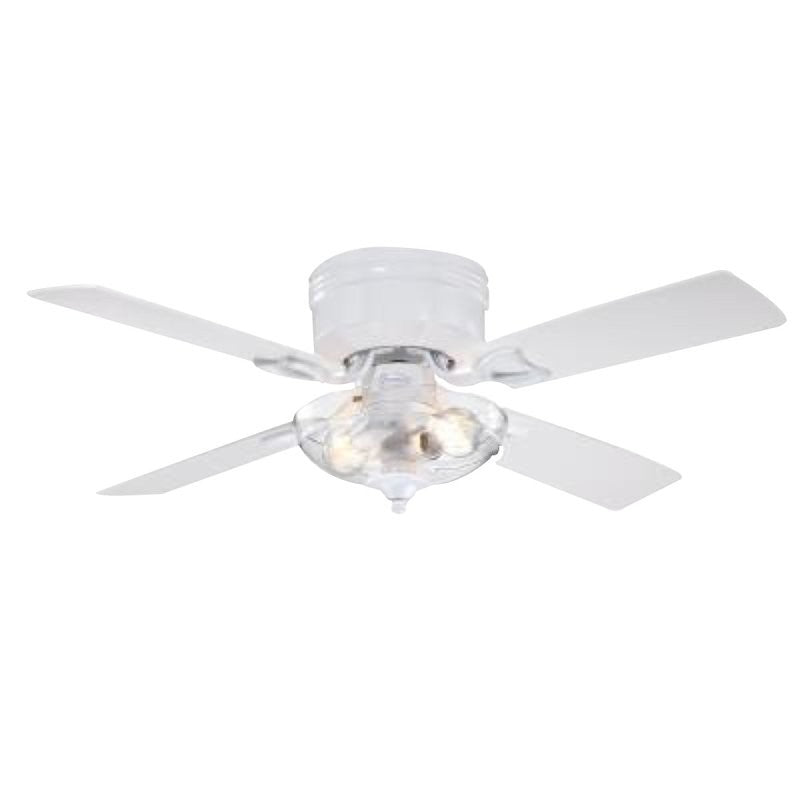 Westinghouse Hadley Series 7311300 Indoor Ceiling Fan, White Housing, Gray Teak/White Blade, 42 in Sweep, MDF Blade