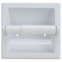 Recessed Toilet Paper Holder White