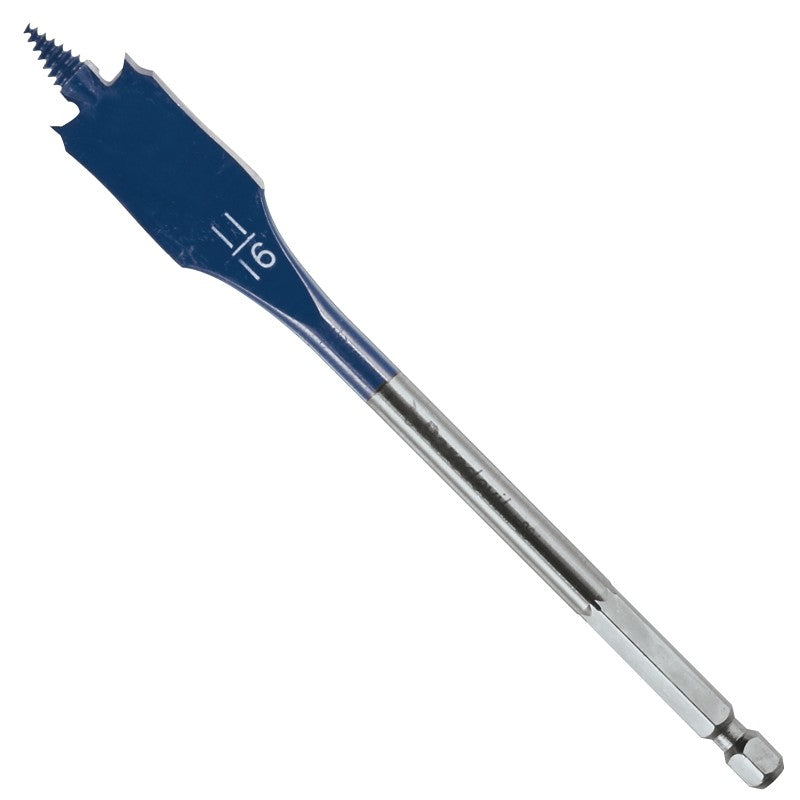 Bosch Daredevil DSB1008 Spade Drill Bit, 11/16 in Dia, 6 in OAL, 1/4 in Dia Shank, Hex Shank