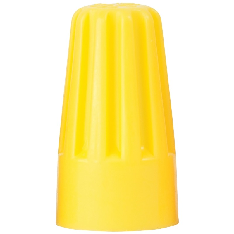 Gardner Bender WireGard GB-4 Series 25-004 Wire Connector, Yellow, 18 to 10 AWG Wire, Steel Contact, 25/BAG