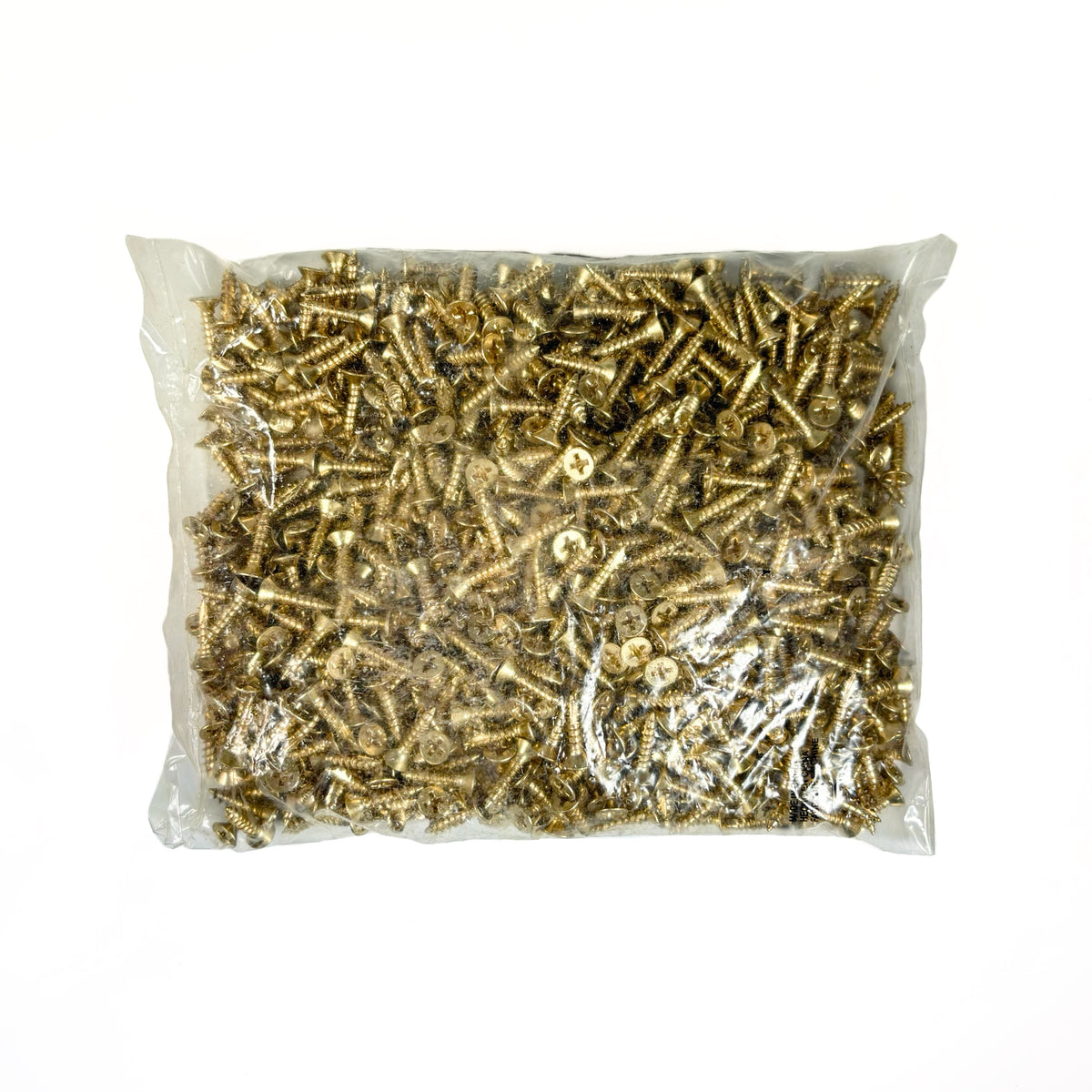 Door Hinge Screws Flat Head Phillips #9 By 3/4 Inch Bright Brass 800 Pack