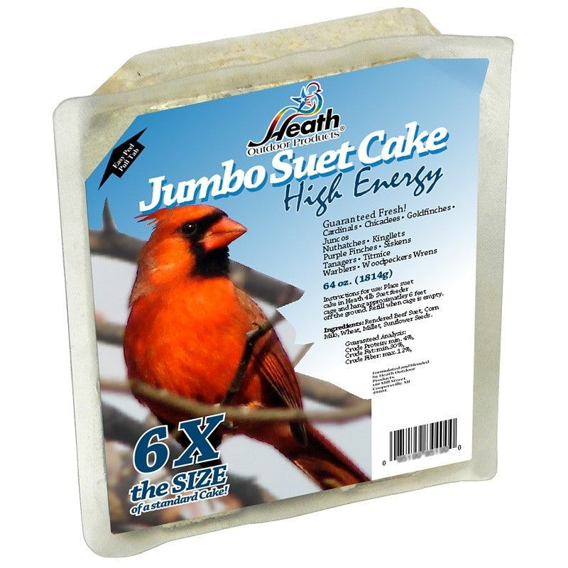 Heath DD-2 Suet Cake, All-Season, High-Energy, 4 lb (Pack of 4)
