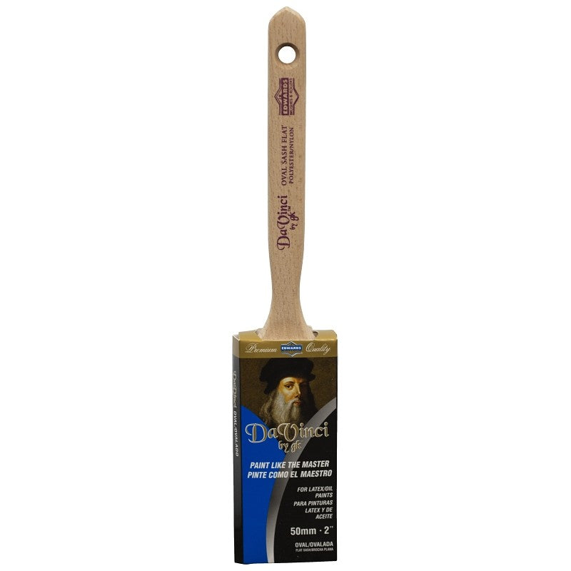 Linzer 1155220-0200 Paint Brush, Flat Sash Brush, 2 in L Bristle (Pack of 6)