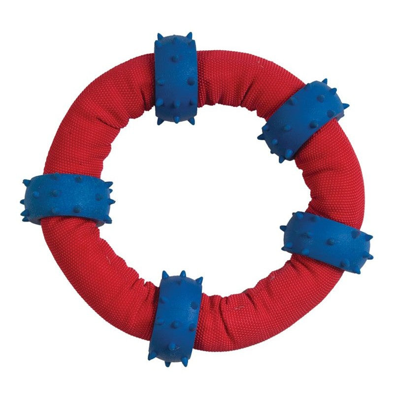 Chomper Gladiator WB11458 Dog Toy, Chew, Fetch, Toss, Tug Toy, Tuff Ring, Ballistic Nylon/Rubber
