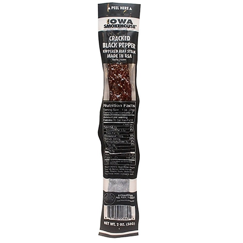Iowa Smokehouse IS-2KBP Kippered Beef Steak, Cracked Black Pepper, 2 oz (Pack of 10)