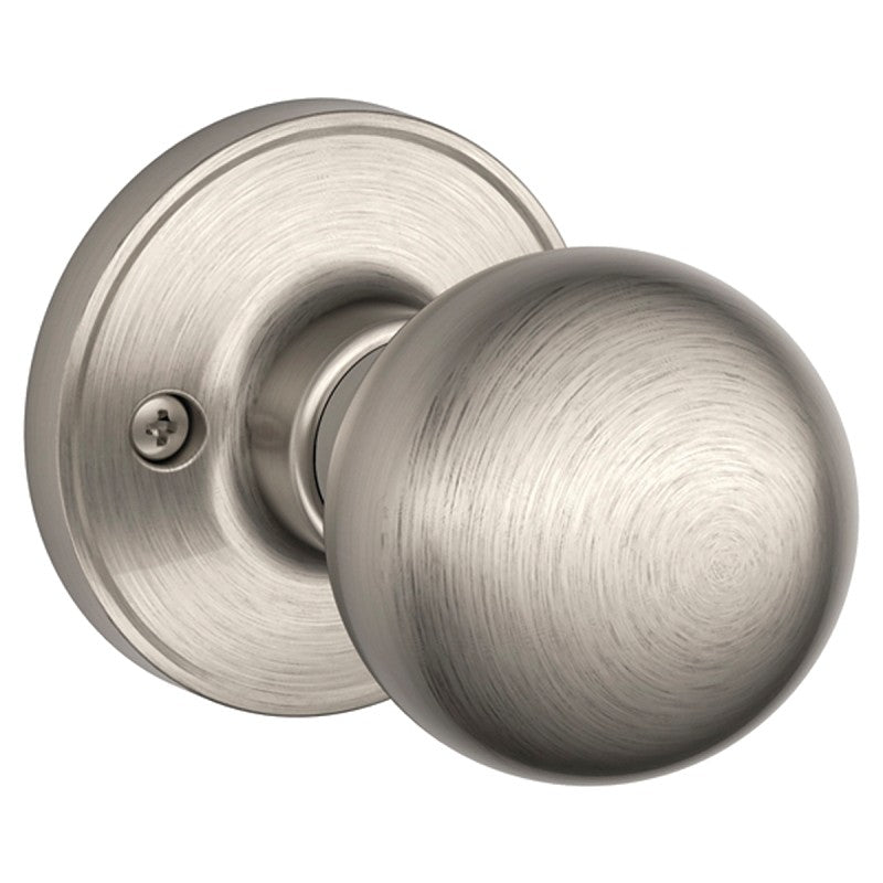 Schlage J170 CAN 619 Dummy Knob, Knob Handle, Round Design, Residential, Metal, Satin Nickel