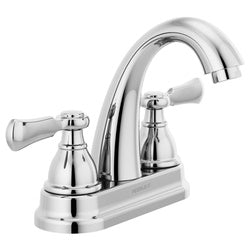 Peerless Elmhurst P2565LF Bath Faucet, 1 gpm, 2-Handle, 3-Faucet Hole, Zinc, Chrome, 4 in Faucet Centers