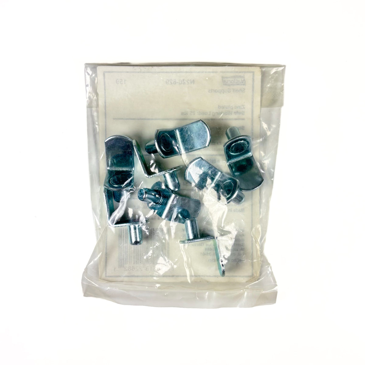 Shelf Support 1/4 Inch Zinc Plated 8 Pack