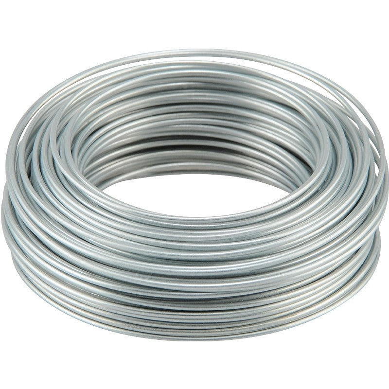 Hillman 50132 Utility Wire, 50 ft L, 19, Galvanized Steel