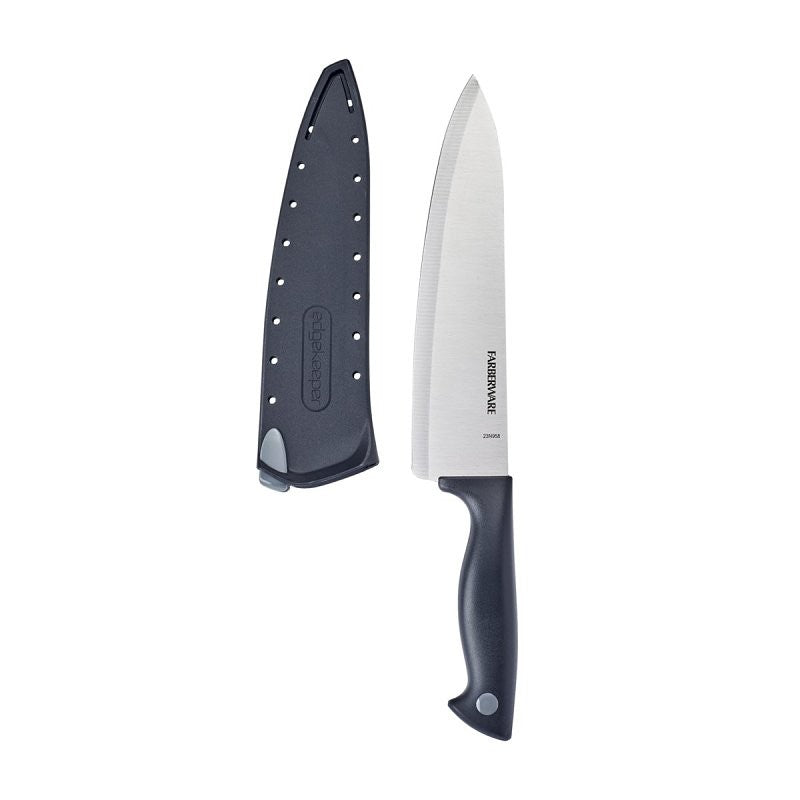 Farberware 5301746 Chef's Knife, 8 in L Blade, Stainless Steel Blade, Polypropylene Handle, Self-Sharpening Blade (Pack of 3)