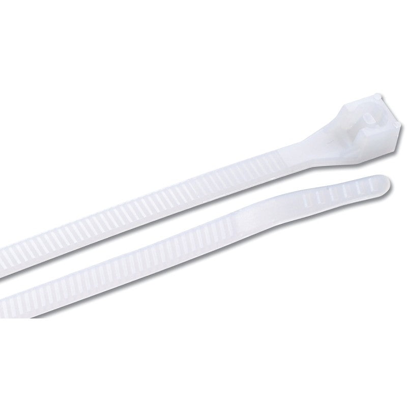 Gardner Bender 46-507N Cable Tie, 1/4 in Max Bundle Dia, Double-Lock Locking, 6/6 Nylon, Natural, 8 in L, 500/PK