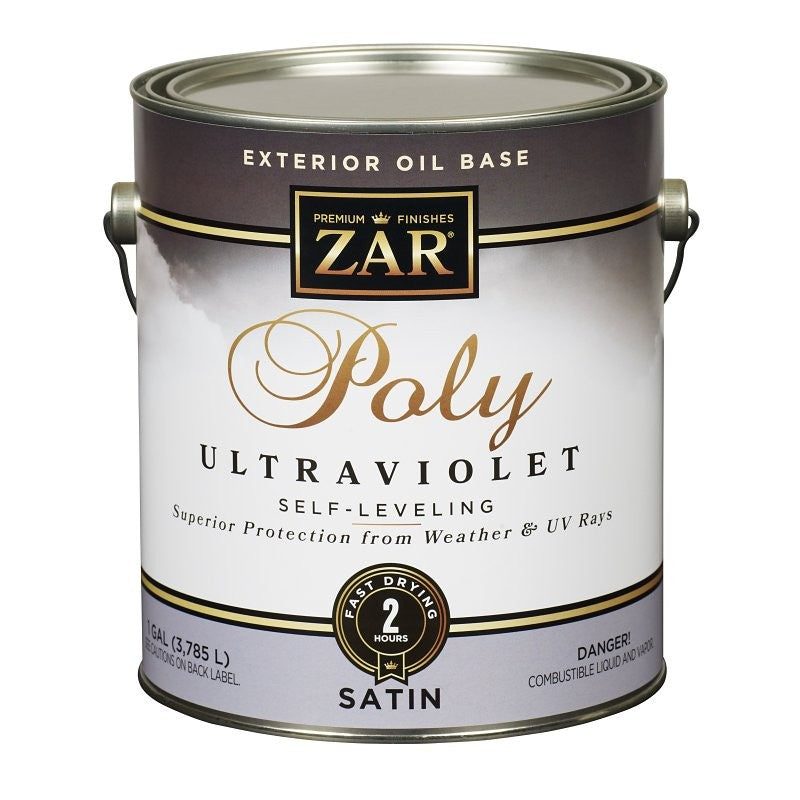 ZAR 34113 Exterior Polyurethane, Liquid, Amber, 1 gal, Can (Pack of 2)