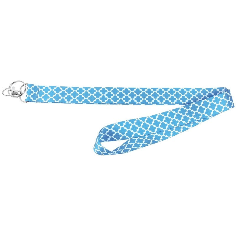 Hy-Ko 2GO Series LAN-117 Lanyard, 1 in W, Nylon, Blue, Clip End (Pack of 5)