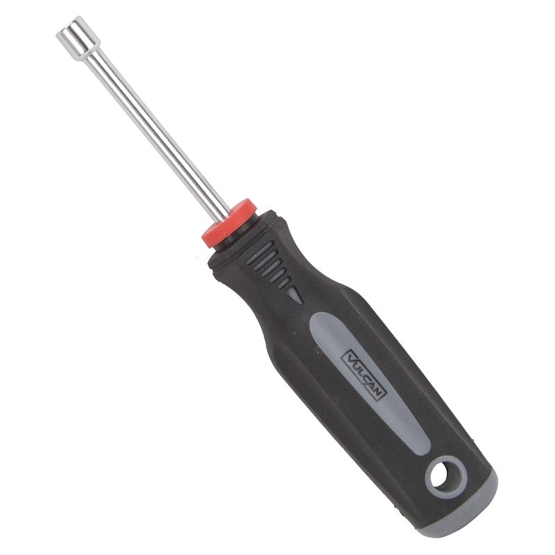 Vulcan MC-SD32 Nut Driver, 1/4 in Drive, 7 in OAL, Cushion-Grip Handle, Gray and Black Handle, 3 in L Shank