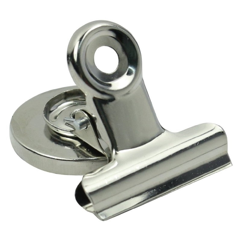 Vulcan HBJ-002 Magnetic Clip, 1-3/16 in W x 1-3/8 in H in Dia, 1.5 in L, 1.188 in W, Silver (Pack of 60)